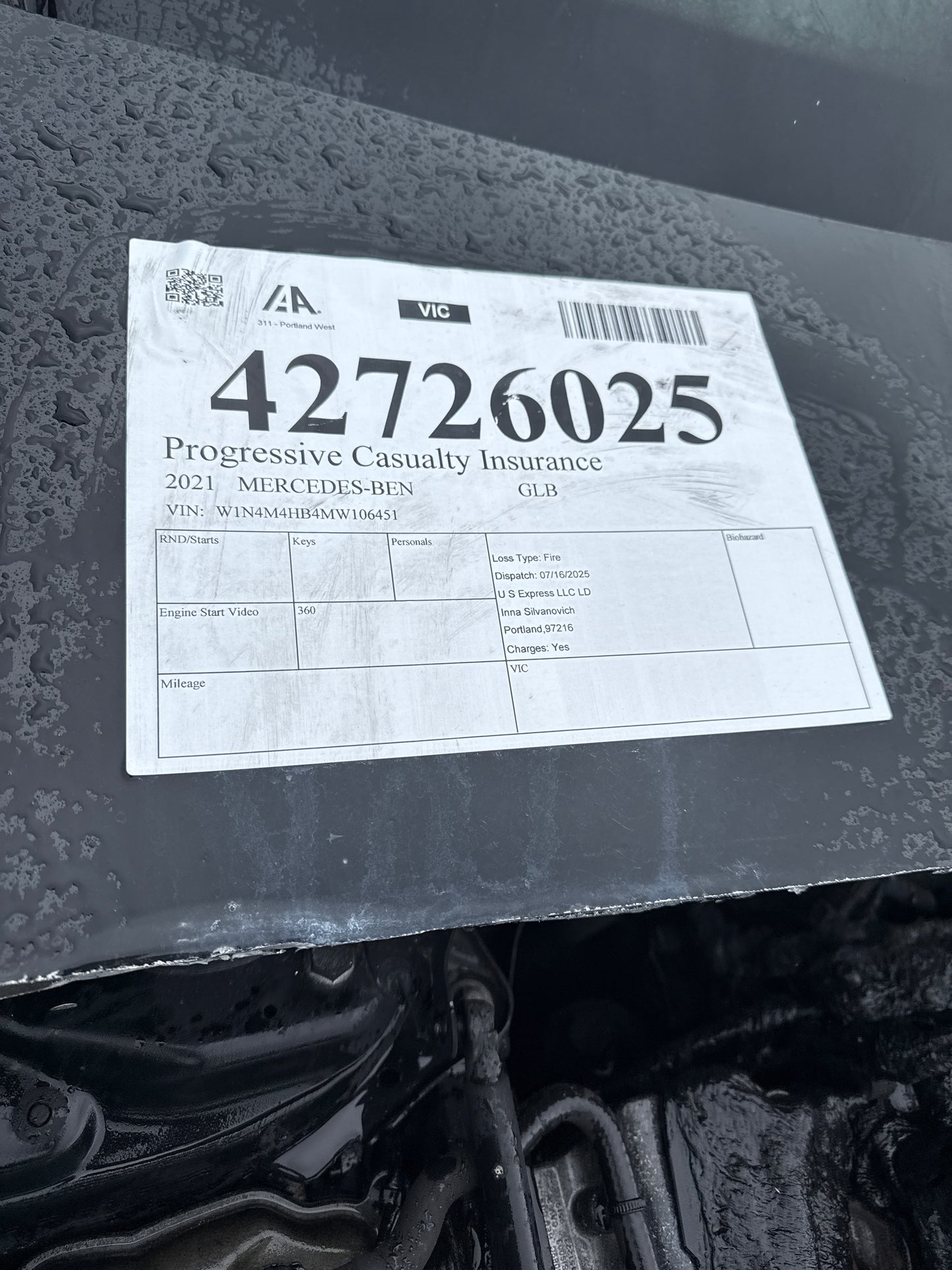 2021 Mercedes GLB / N Yard