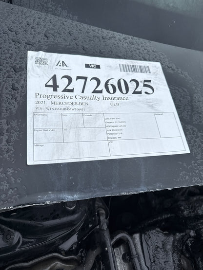 2021 Mercedes GLB / N Yard